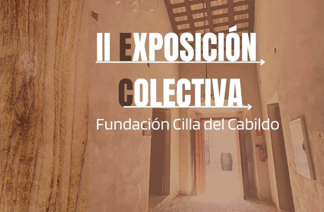 Cartel de la II Exposición Colectiva de Sanlúcar la Mayor.