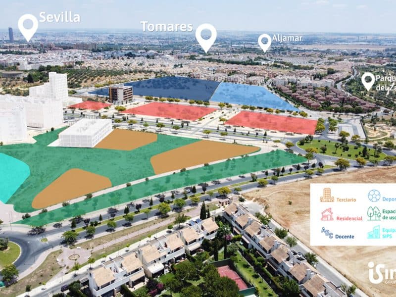 Imagen del nuevo desarrollo urbanístico de Grupo Insur en Tomares. GRUPO INSUR.