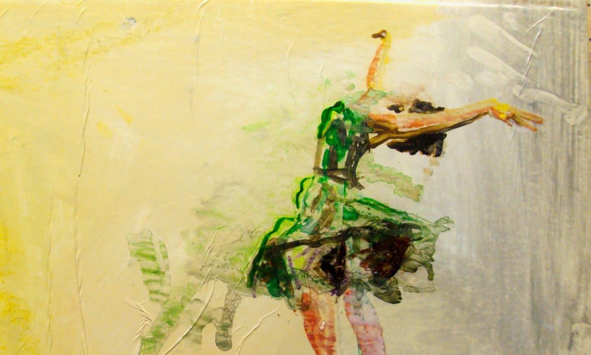 Obra de Pilar Andrés expuesta en "Del tiempo y la danza"