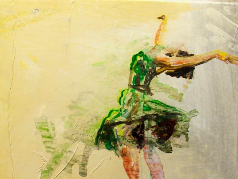 Obra de Pilar Andrés expuesta en "Del tiempo y la danza"