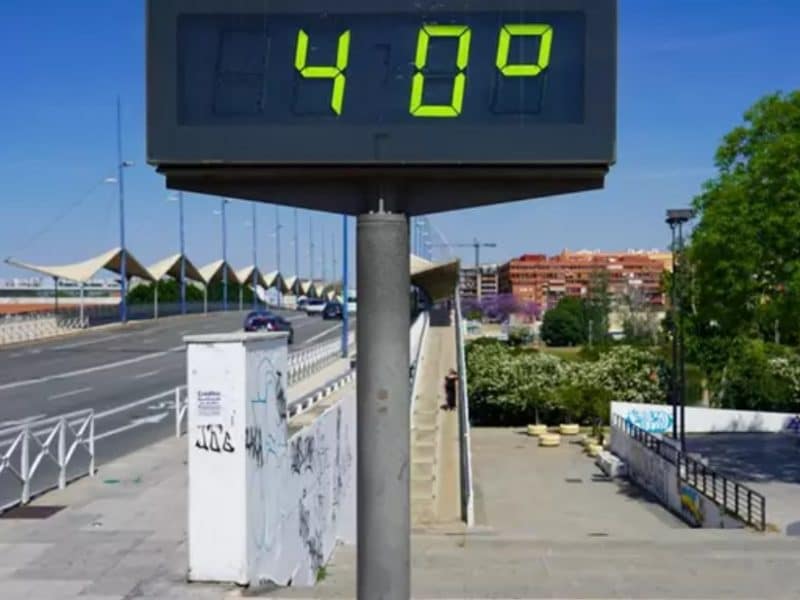 Termómetro en Sevilla.