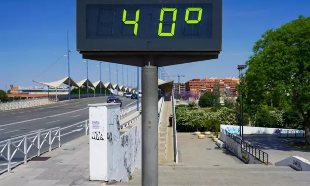 Termómetro en Sevilla.