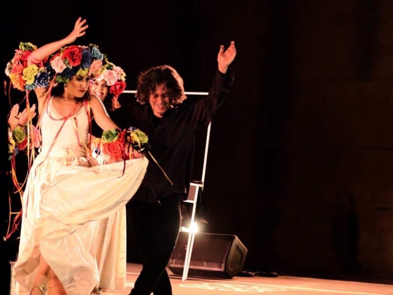 Momento del espectáculo de Javier Barón, del Festival de Danza de Itálica, denominado 'Entre mujeres'