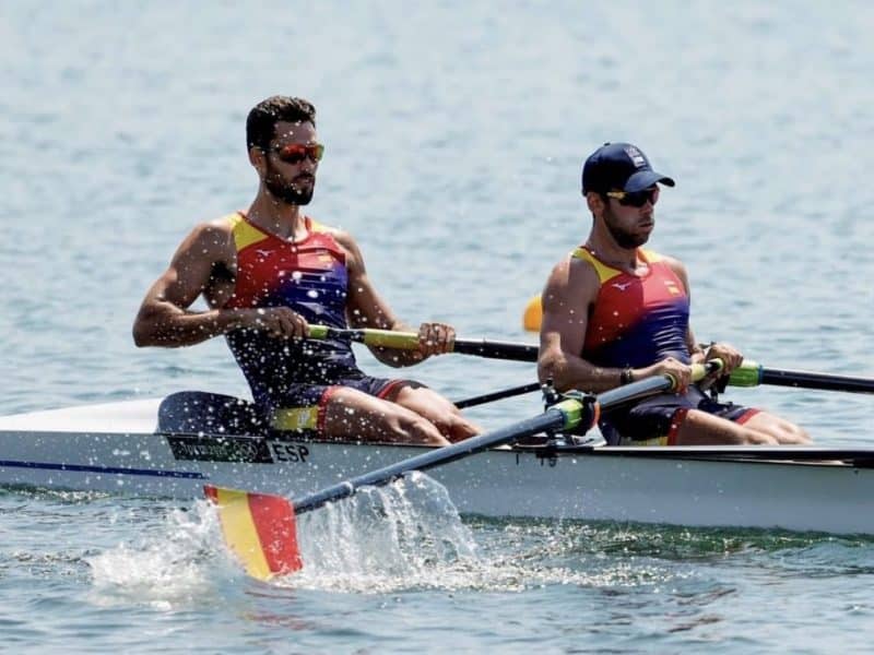 Javier García y Jaime Canalejo en los Juegos Olímpicos de Tokio 2020.