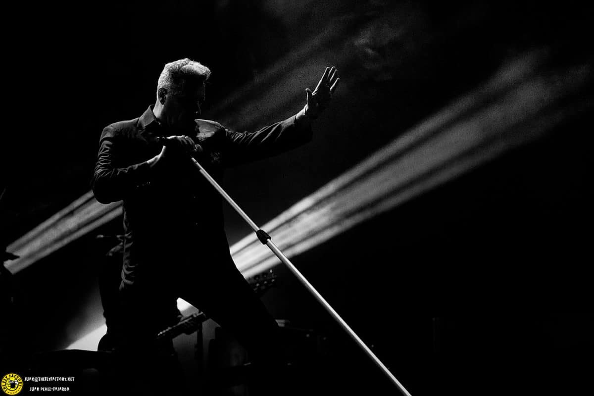 Loquillo en un concierto en Las Ventas.