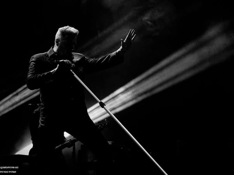 Loquillo en un concierto en Las Ventas.