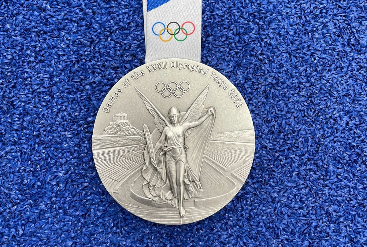 La medalla de plata de Juan Miranda.