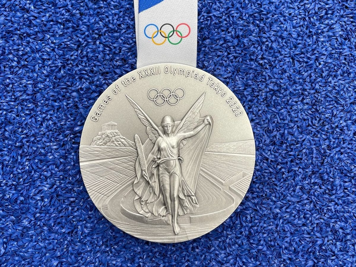 La medalla de plata de Juan Miranda.