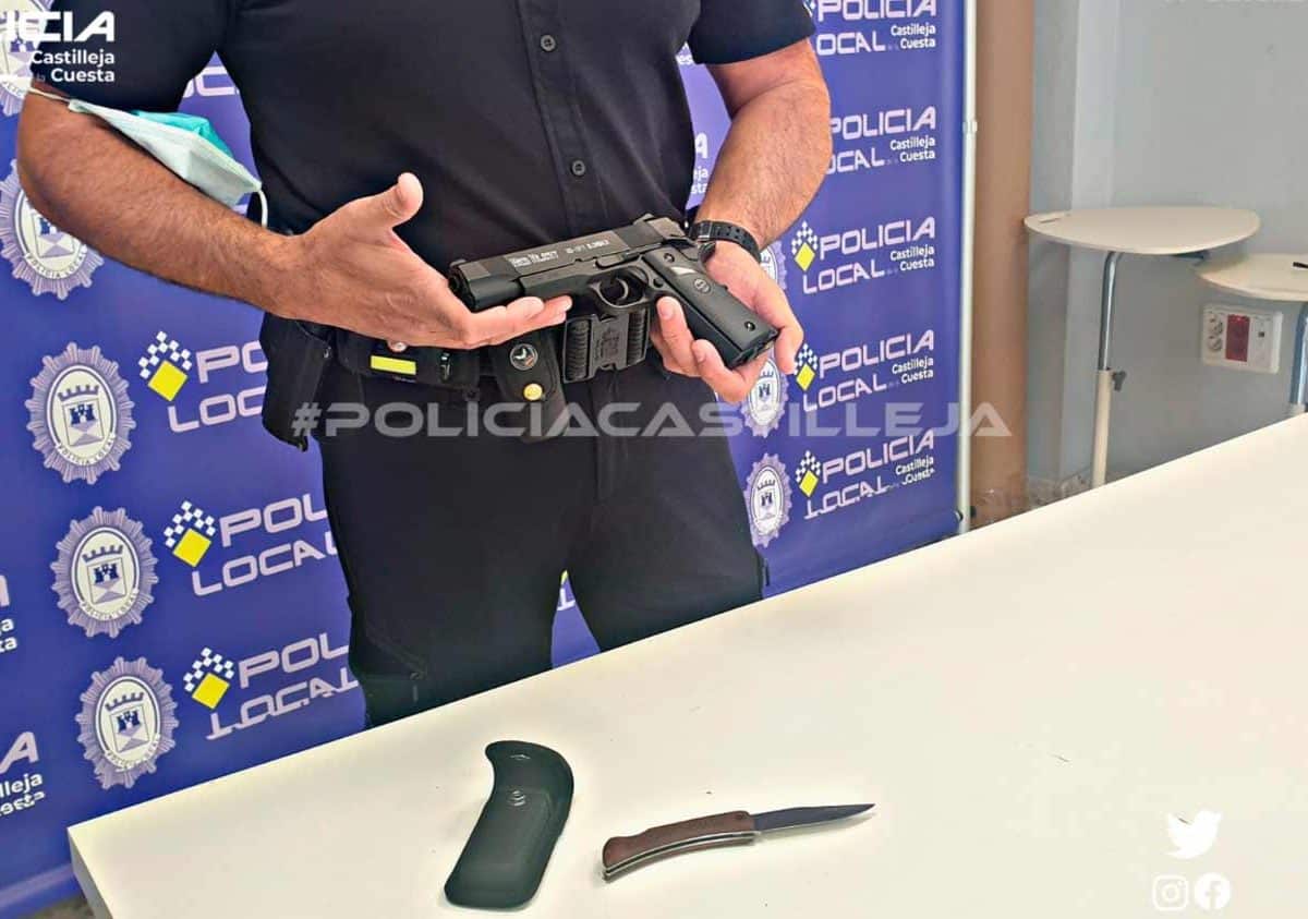 Armas incautadas por la Policía Local