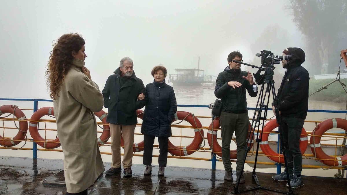 Imagen de un rodaje en Coria del Río / AD