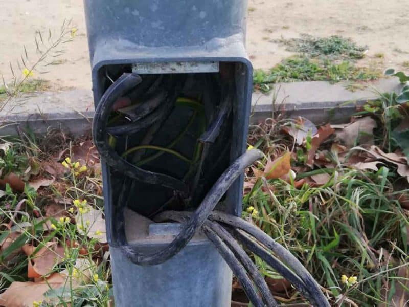 Imagen de vandalismo en Coria del Río / Ayuntamiento de Coria del Río