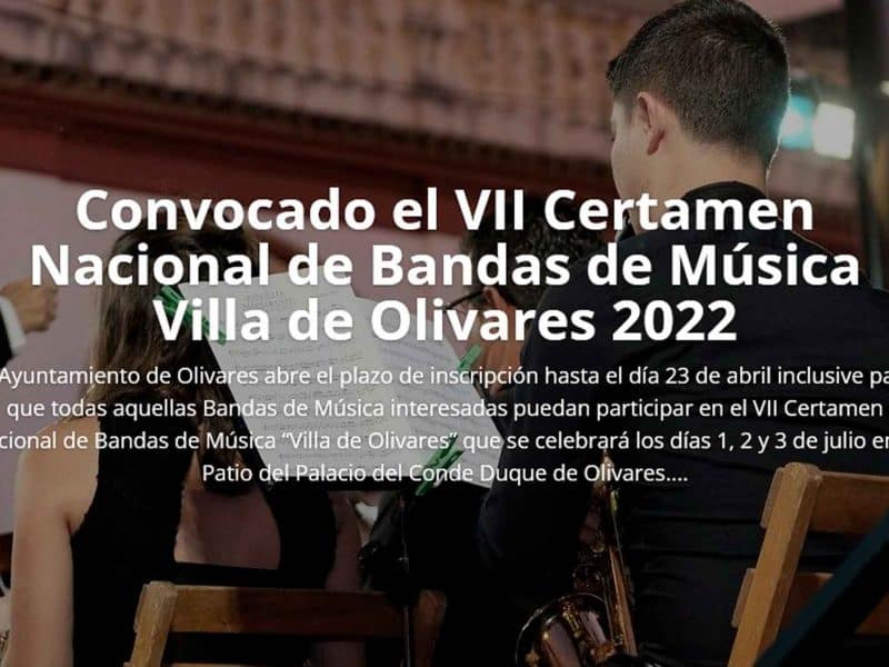 Cartel del certamen de bandas de Semana Santa de Olivares / AD