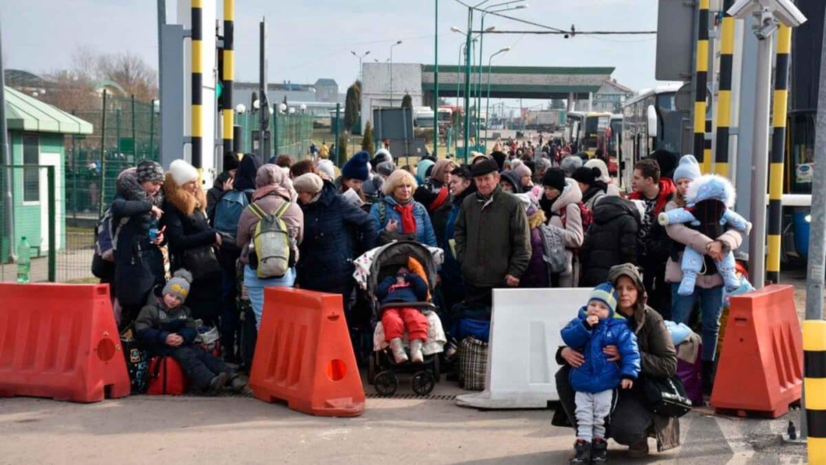 Imagen de refugiados ucranianos en fronteras / ACNUR