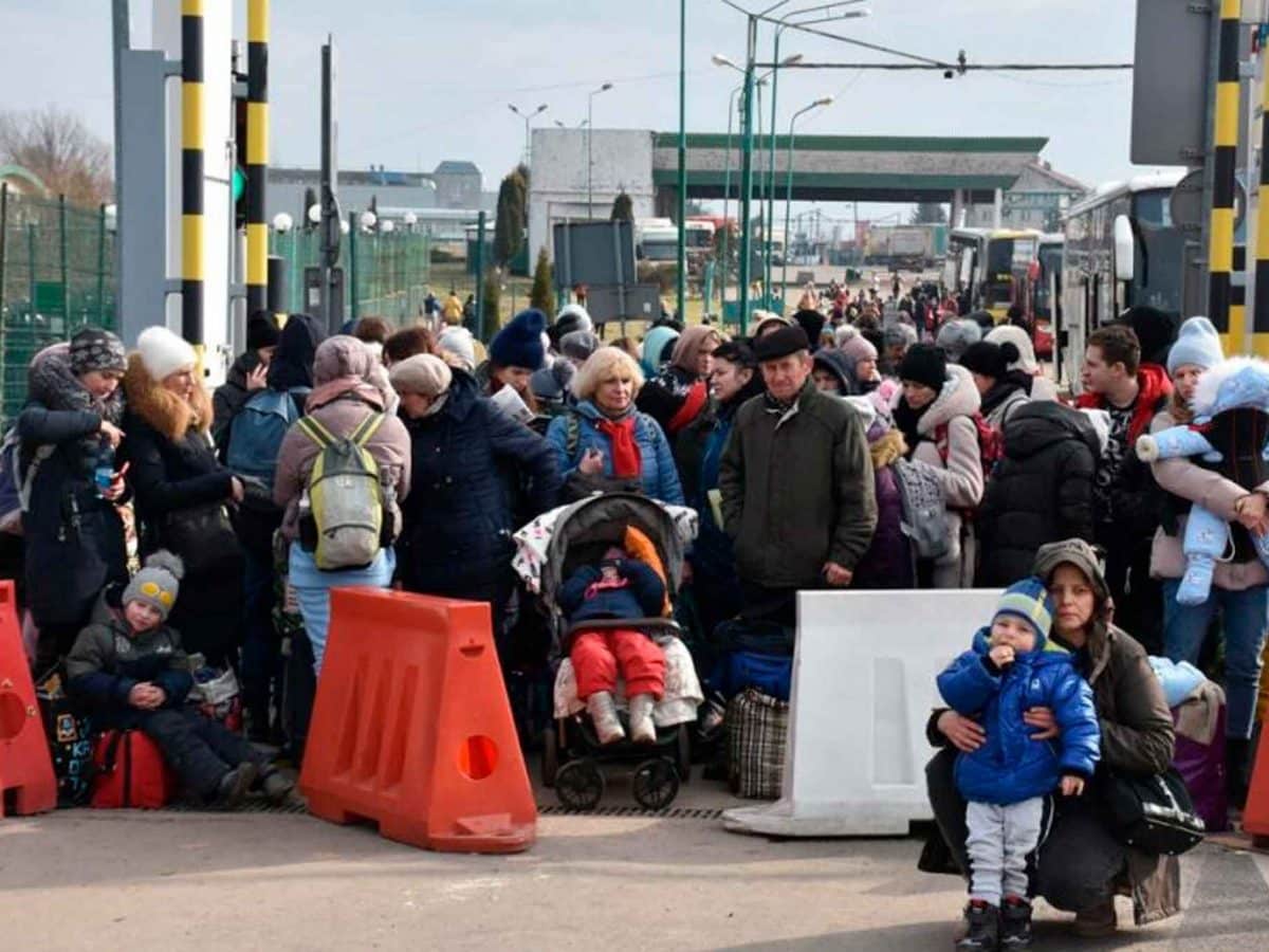 Imagen de refugiados ucranianos en fronteras / ACNUR