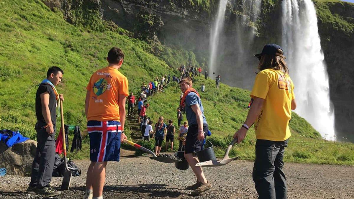Imagen de un grupo de Scouts de los que se reunirán este fin de semana en Bormujos / AD