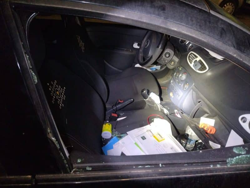 Imagen de uno de los vehículos robados por el detenido de Coria del Río / AD