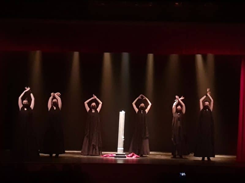 Imagen del espectáculo de flamenco con música cofrade en Bormujos / AD