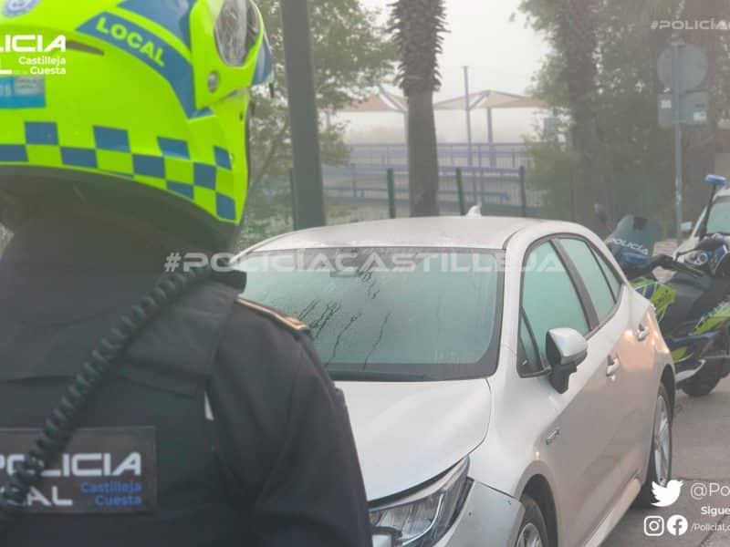 Imagen del accidente en Castilleja de la Cuesta / AD