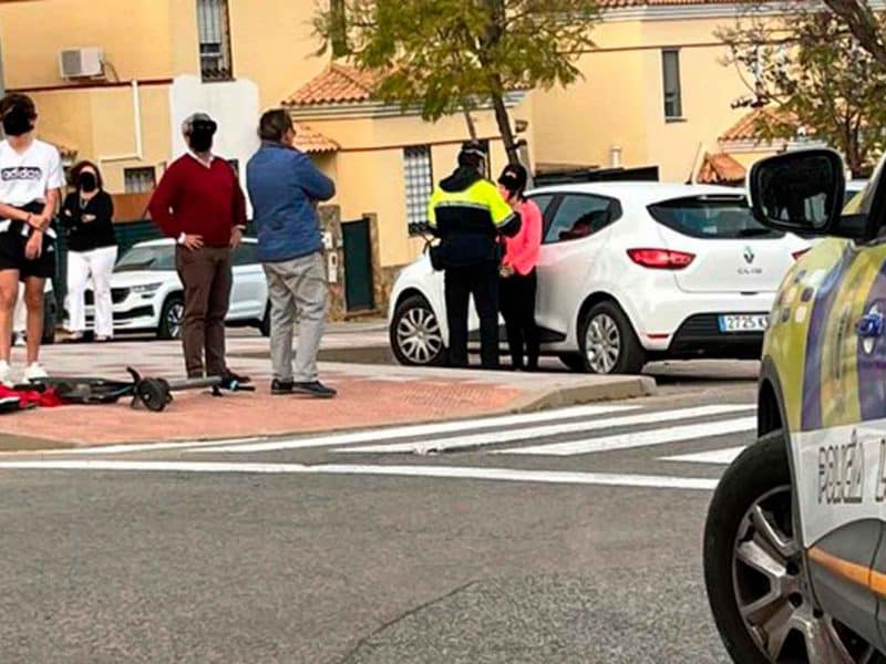 accidente patinete