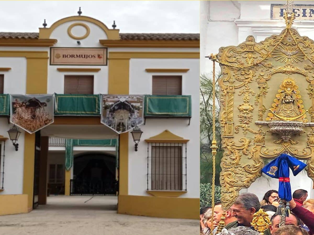 Imagen de la hermandad de Bormujos, una de las que provocará cortes de tráfico / AD