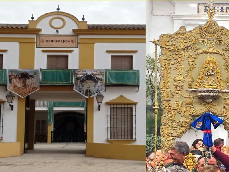 Imagen de la hermandad de Bormujos, una de las que provocará cortes de tráfico / AD