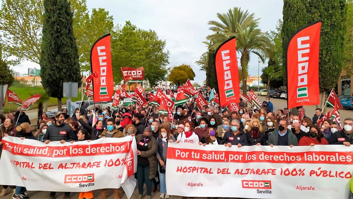 Manifestación Hospital San Juan de Dios del Aljarafe /AD
