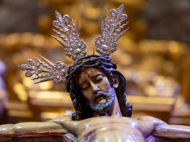 Imagen del Cristo de Vera Cruz de la Hermandad de Gelves