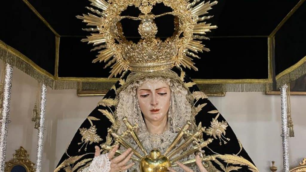 Imagen de María Santísima de los Dolores de la Hermandad de Vera Cruz de Villanueva del Ariscal