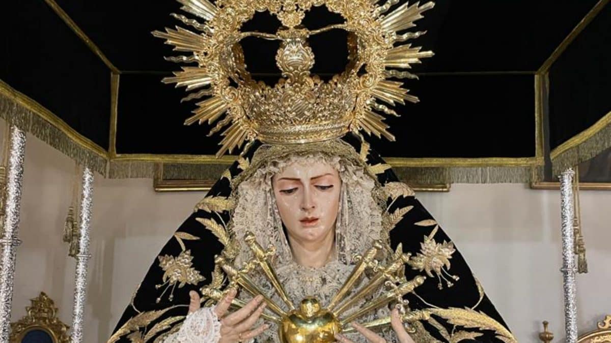 Imagen de María Santísima de los Dolores de la Hermandad de Vera Cruz de Villanueva del Ariscal