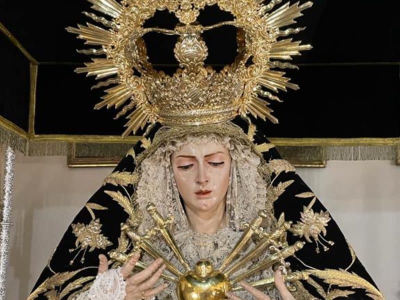 Imagen de María Santísima de los Dolores de la Hermandad de Vera Cruz de Villanueva del Ariscal