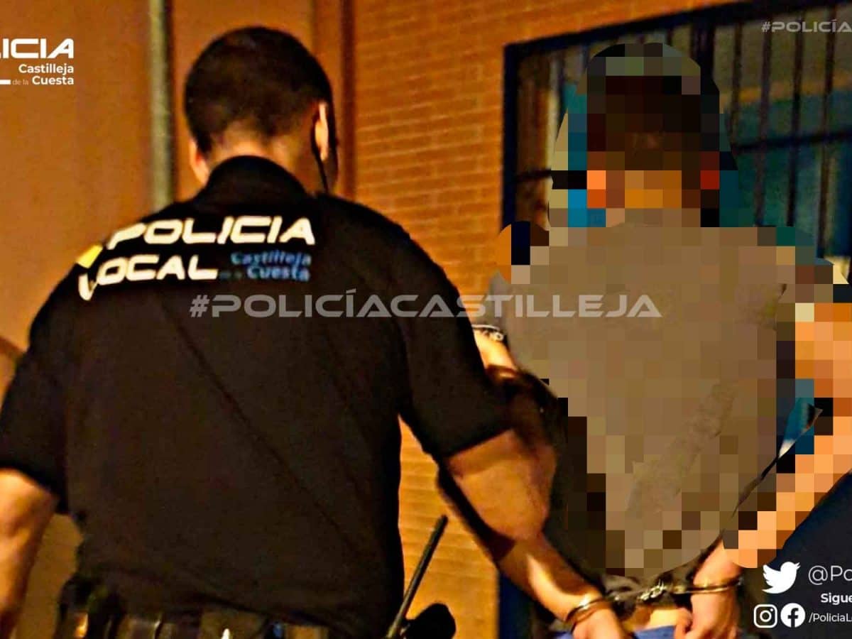 Imagen del detenido en Castilleja de la Cuesta / AD