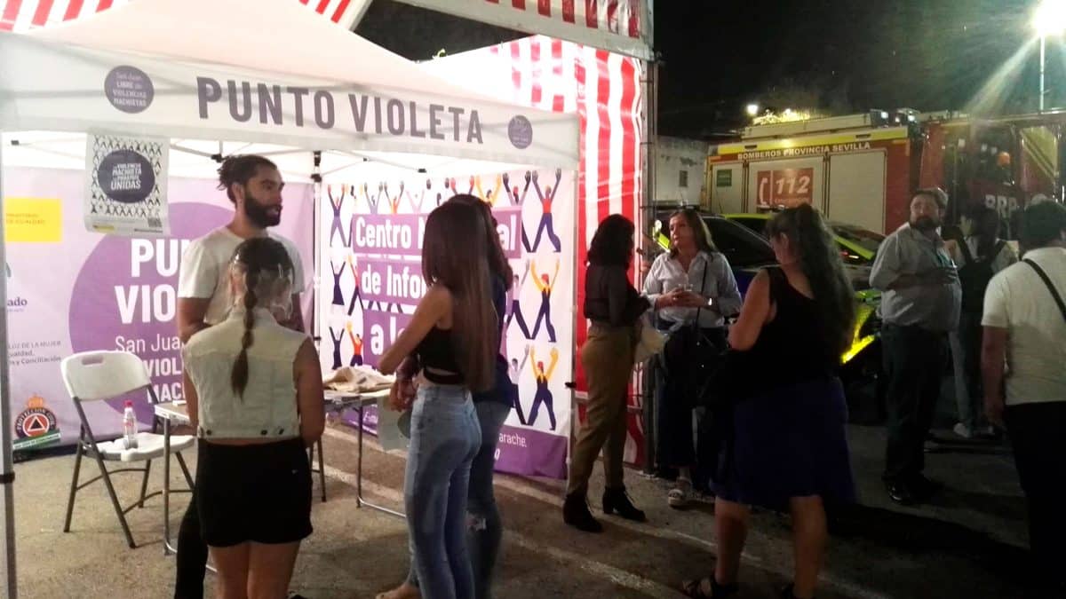 Imagen del Punto Violeta de las Fiestas de San Juan de Aznalfarache / AD