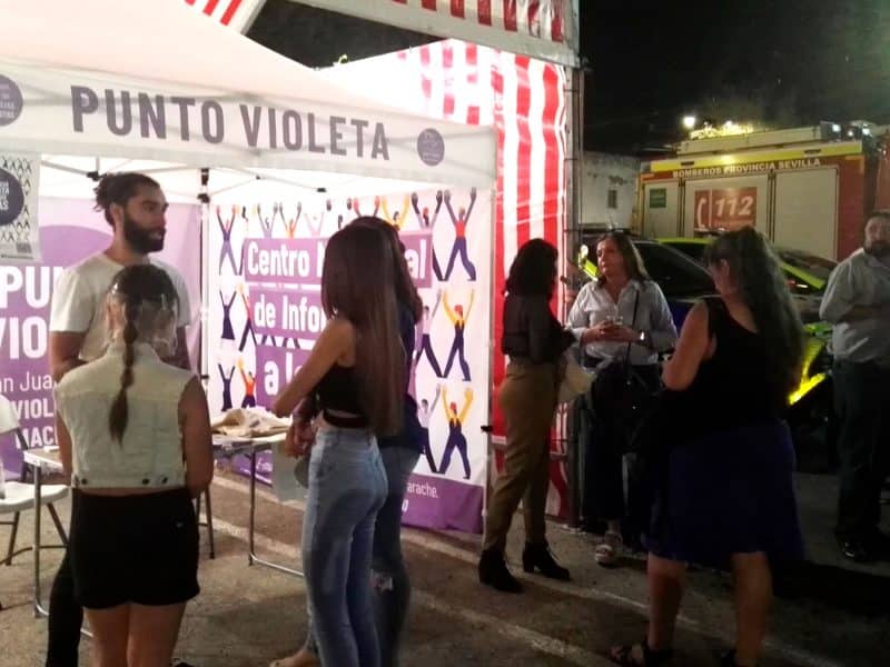 Imagen del Punto Violeta de las Fiestas de San Juan de Aznalfarache / AD