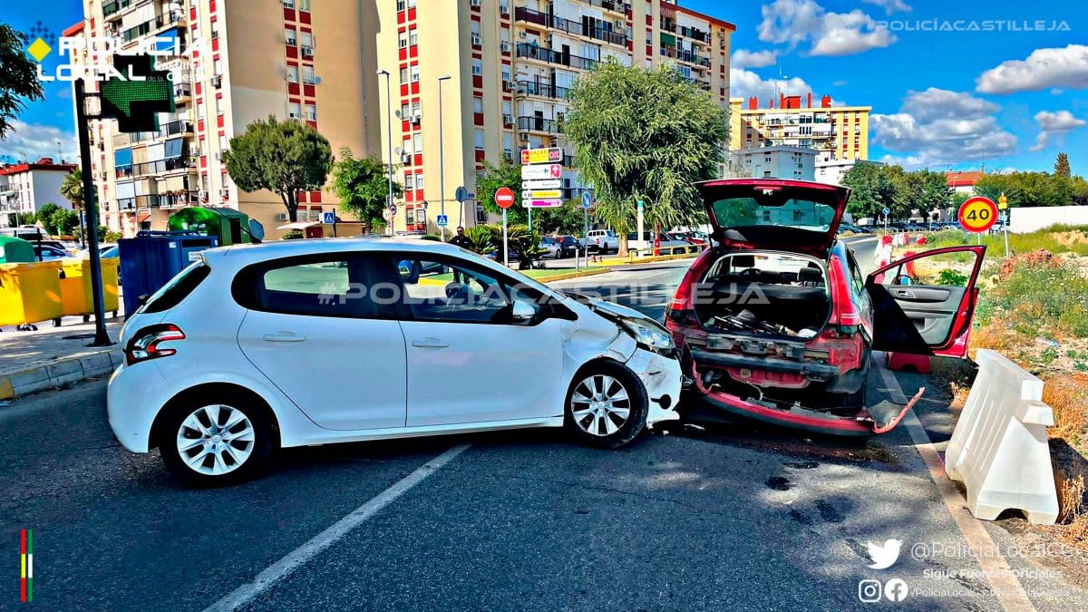 Imagen del accidente en Castilleja de la Cuesta / AD