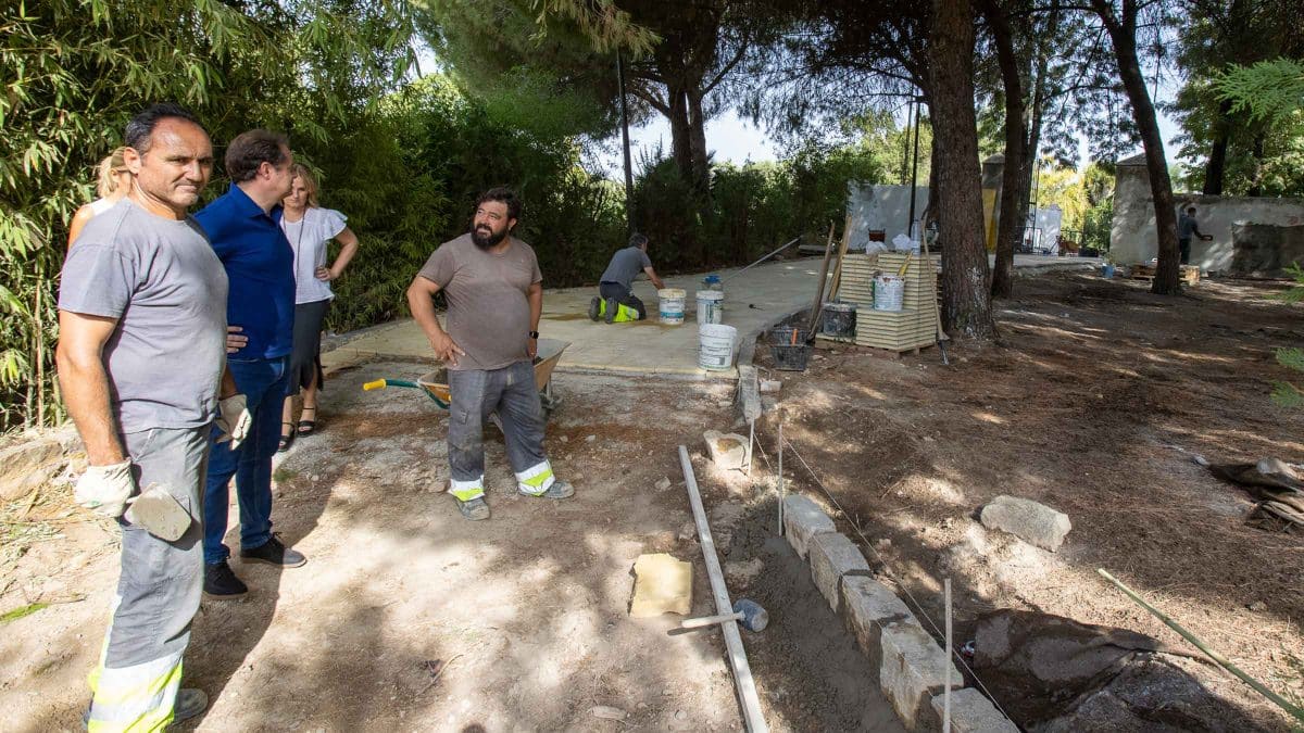 Imagen de las obras de la Hacienda Porzuna de Mairena del Aljarafe / AD