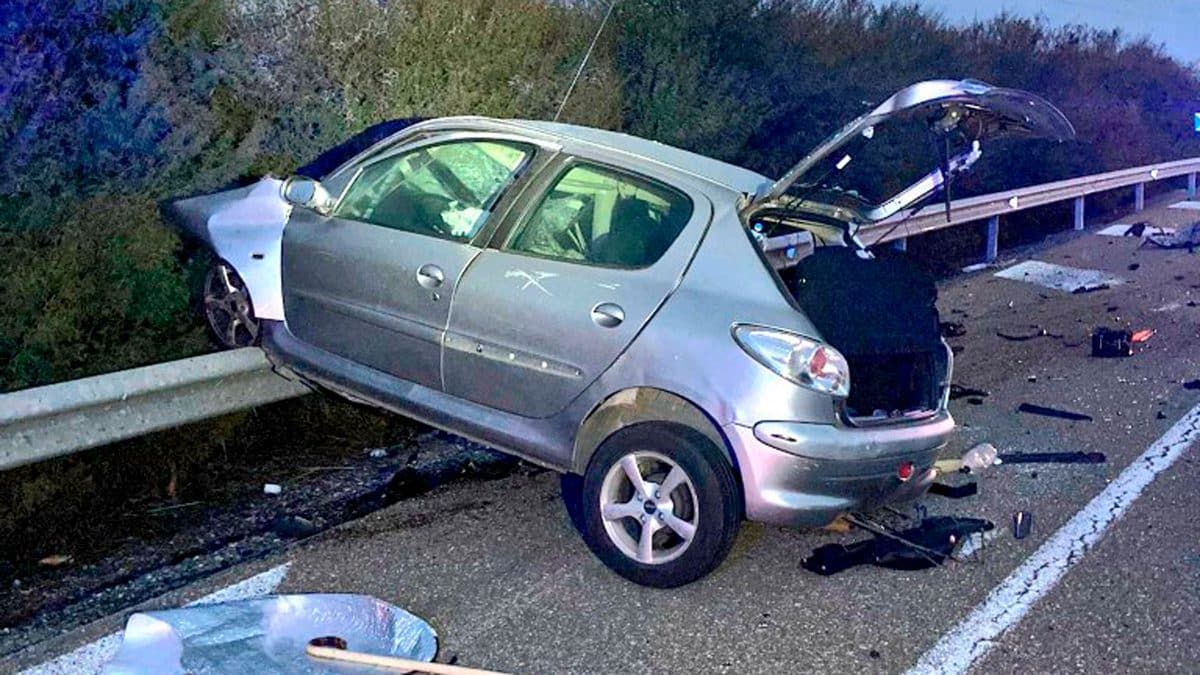 Imagen del accidente mortal en Santiponce / AD
