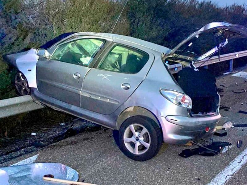 Imagen del accidente mortal en Santiponce / AD