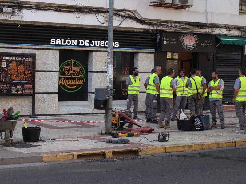 Inicio de obras en San Juan de Aznalfarache / AD