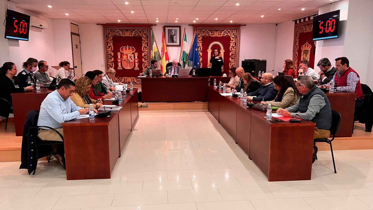 Imagen del pleno de noviembre del Ayuntamiento de Bormujos / AD