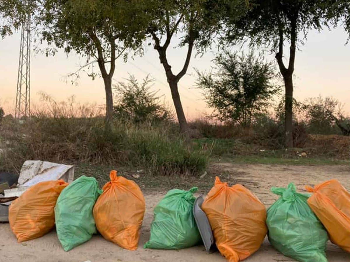 Kilos de basura recogidos en la naturaleza del entorno del Río Pudio / AD
