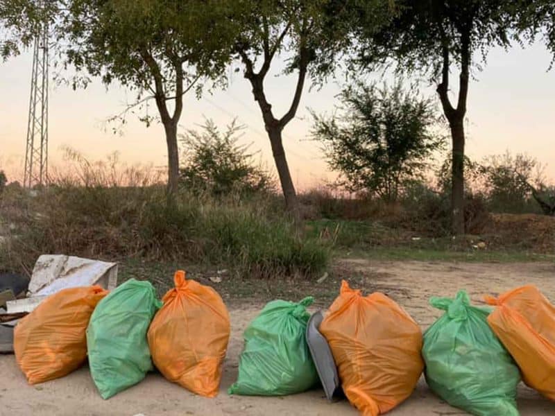 Kilos de basura recogidos en la naturaleza del entorno del Río Pudio / AD