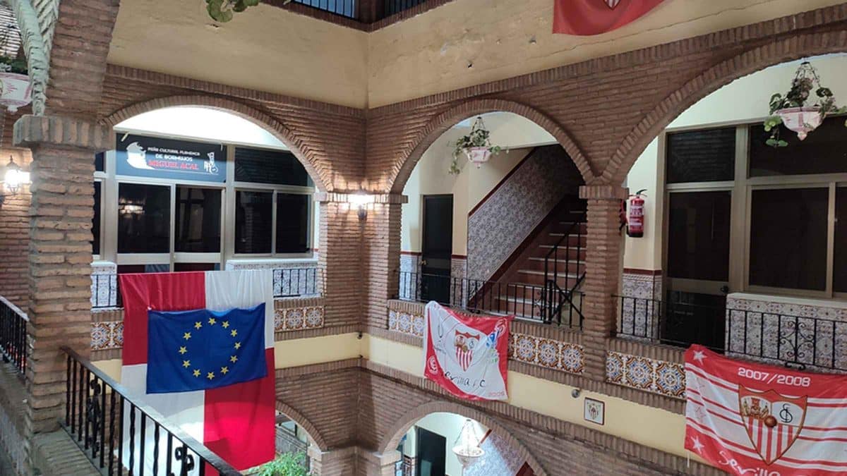Imagen de la peña sevillista en Bormujos / AD