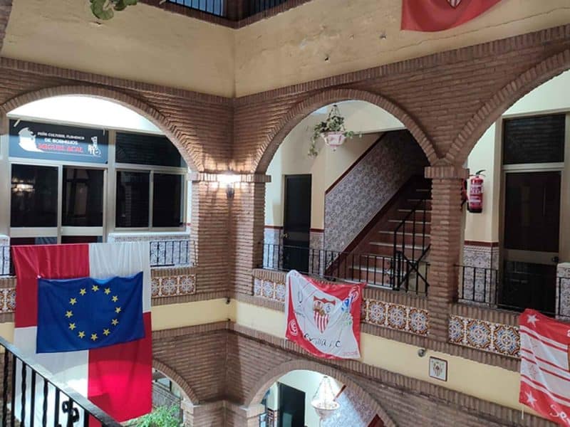 Imagen de la peña sevillista en Bormujos / AD