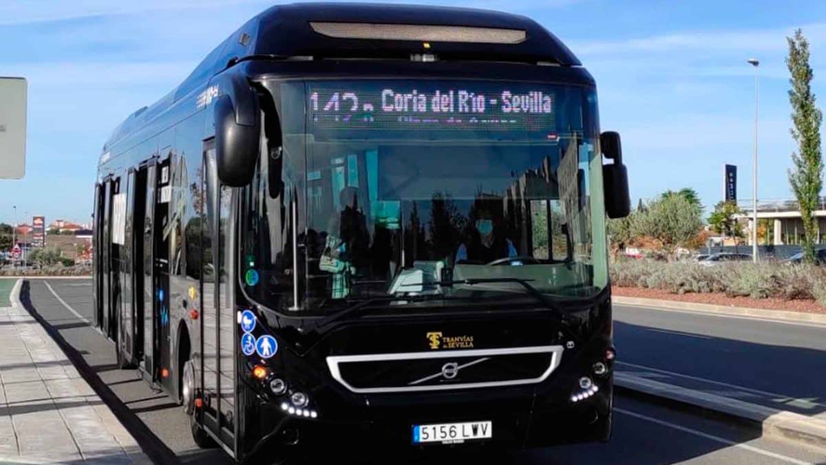 Imagen de transporte híbrido del Aljarafe/ AD