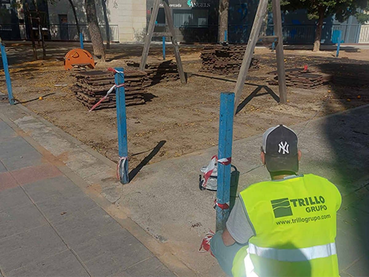 Con 112.000 euros, comienza la mejora del Parque Mirabal.