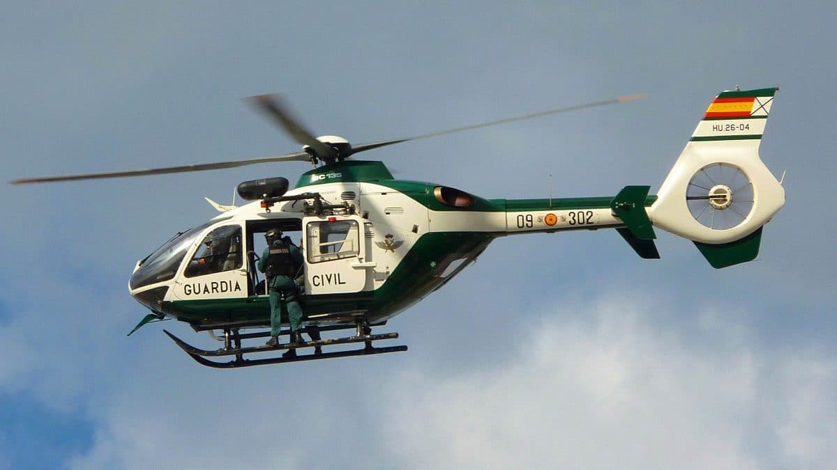 Foto recurso de un helicóptero de la Guardia Civil
