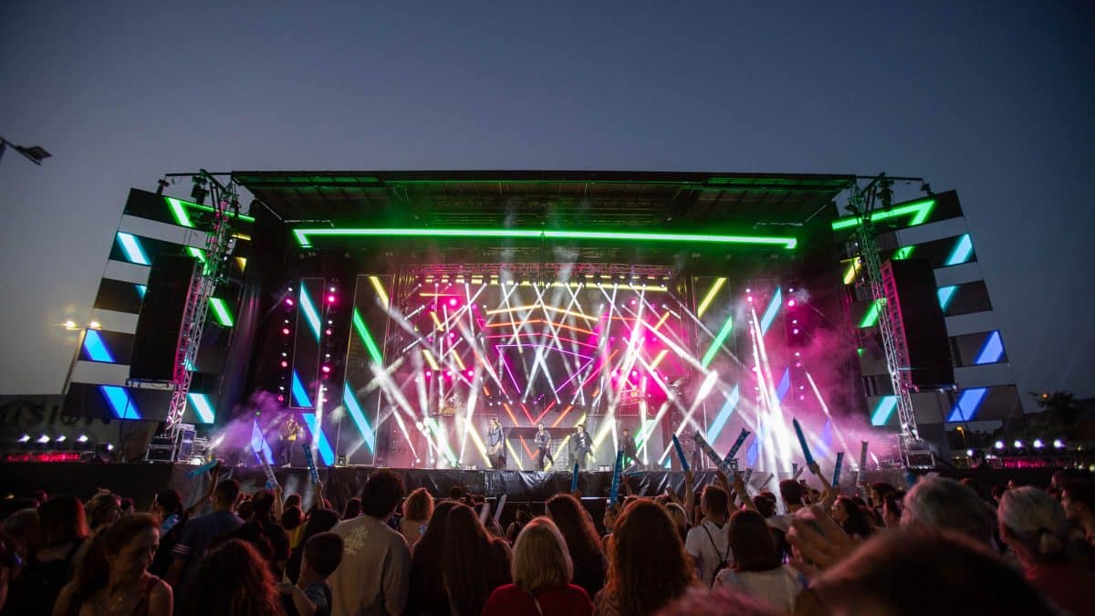 El gran escenario construido el año pasado para estas fechas