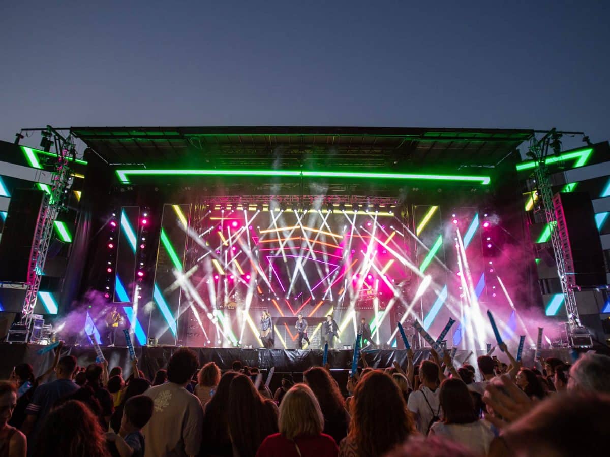 El gran escenario construido el año pasado para estas fechas
