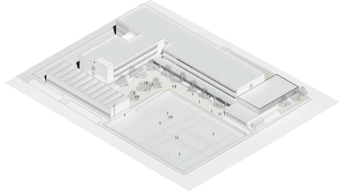 Plano del nuevo instituto de Coria del Río