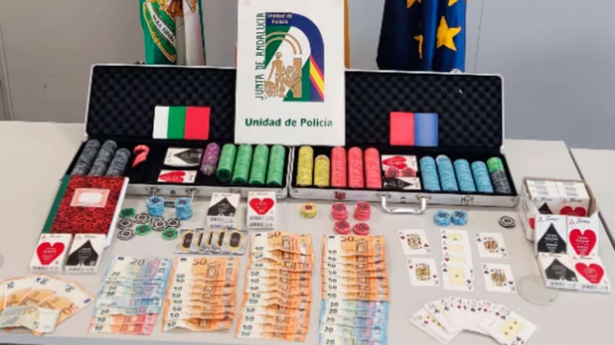 Los materiales incautados por la Policía Nacional a los responsables